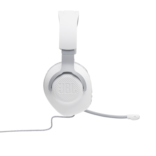 JBL Quantum 100 - White - Wired over-ear gaming headset with flip-up mic - Detailshot 6